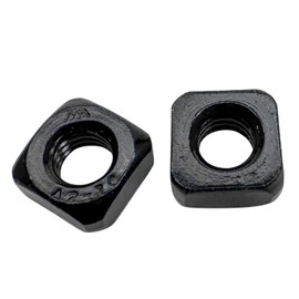 M6 Square Nuts,Black 304 Stainless Steel Square Nuts,Durable Fasteners for Home Repairs and Professional Engineering(50Pcs)