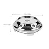 GANAZONO 4pcs Auto Wheel Rim Center Caps Stylish Silver Hubcap
