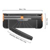Paper Cutter 12in A4 Office Trimmer Crafting Scrapbooking Tool with