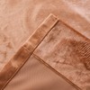 Roslynwood Room Darkening Crushed Velvet Peach Rose Curtains for Bedroom