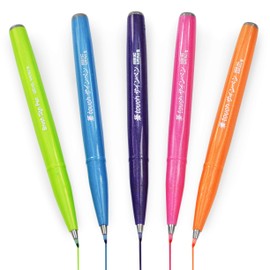 Pentel Brush Sign Pen SES15C - Brush Tip - Fibre Tip - Tropical Set of 5