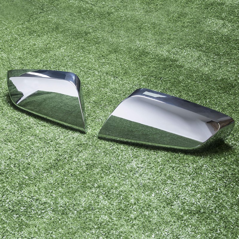 ECOTRIC Mirror Covers Compatible with Impala Overlays Trims Shells Chrome