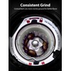 Aromaster Coffee Bean Grinder with 48 Gind Settings, Conical Burr