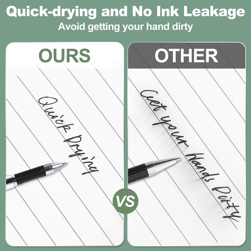 M&G Gel Pen Medium Point 0.7mm, 24 Pack Quick Dry