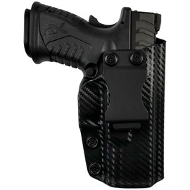 Maxtor Tactical IWB Max Cover Holster Fits Springfield XD-M Elite 3.8'' (Carbon Fiber, Right Handed) Inside Waistband Kydex Gun Holster American Made Durable Lightweight Carry Gear