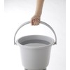 Squirrel Bucket, Berg, Wide Mouth, Round, Light Gray, 2.5 gal