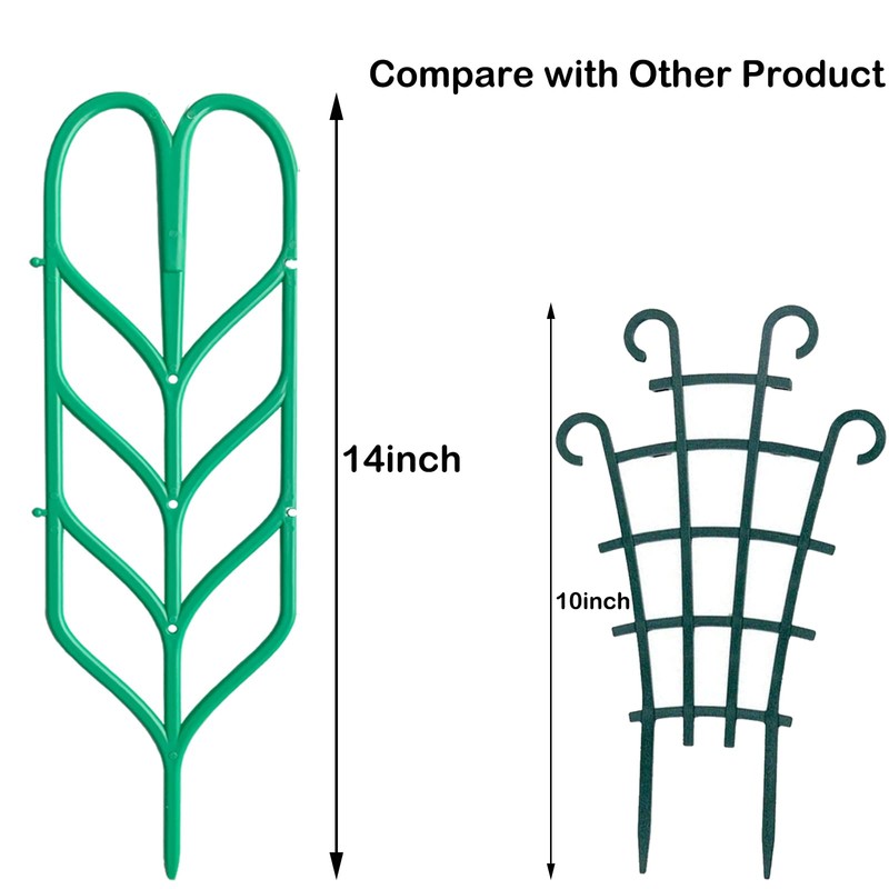 Jashem Garden Trellis for Climbing Plants 6 PCS Plastic Indoor
