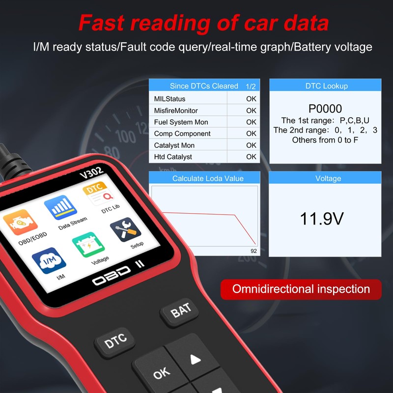 OBD2 Scanner Car Engine Fault Code Reader Wired ODB2 OBD
