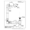 Westbrass 7931817-DC-05 18" Tip-Toe Drain Trim with 2-Hole Overflow Faceplate