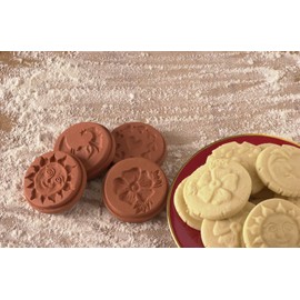 JBK Pottery Terra Cotta Cookie Stamps (Sun)