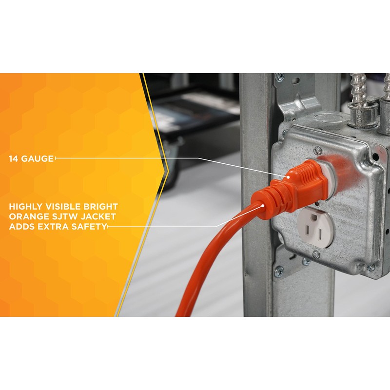 Southwire Extension Cord - Reliable SJTW Vinyl Cable for Outdoor