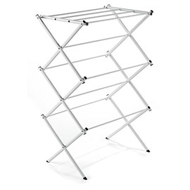 Polder 8311-90 Freestanding Accordion Clothes Drying Rack, 29" x 14.5" x 42", White