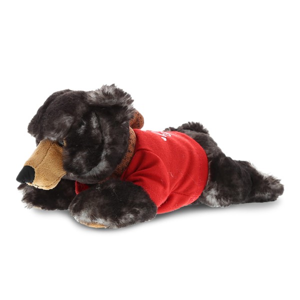 DolliBu I Love You Lying Wild Black Bear Plush –