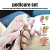 Momowin Pediküre set Fußpflege，Fußpflegemesser mit 5 Verschiedenen Klingen，Fußpflegeset für Pediküre，Exfoliation
