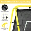BAGAIL Soccer Rebounder Net, 4 x 4 Ft Pitch Back
