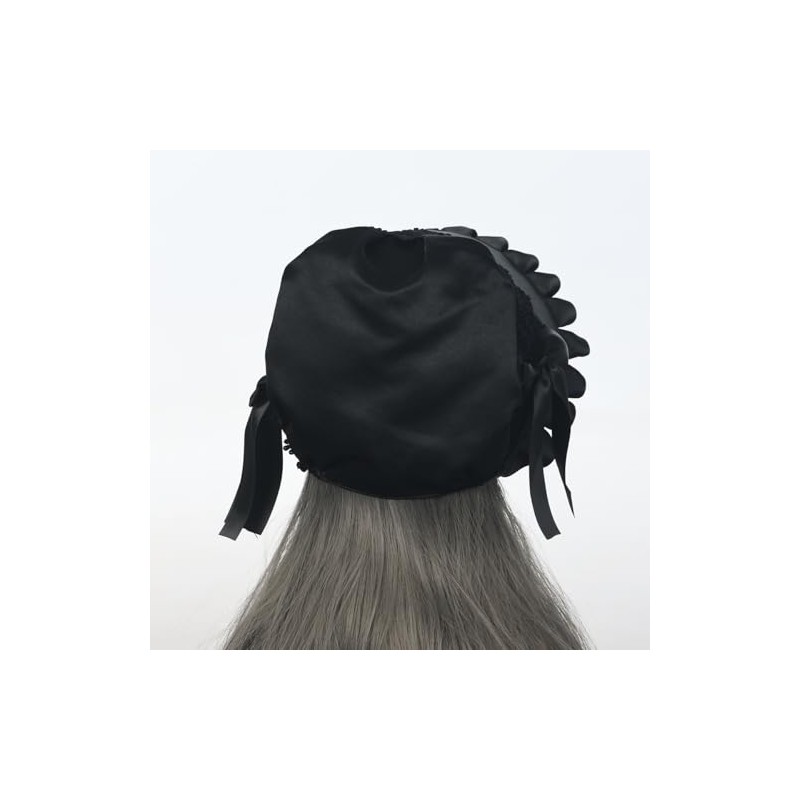 Women's Mob Cap Victorian Housemaid Bonnet Pilgrim Hat Colonial Costume