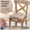 Klear Vu Gripper Overstuffed Universal Non-Slip Dining Chair Cushions for