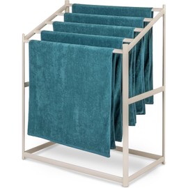 Coast Modern Pool Towel Rack – Choose Your Color - Outdoor & Indoor 5 Beach Towel PVC Drying Rack