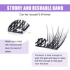 GAQQI Lash Clusters, Eyelash Clusters DIY Lash Extensions D Curl