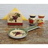 ACK Tuscany Garden Colorful Hand Painted Mixed Fruit, 4pc Stove