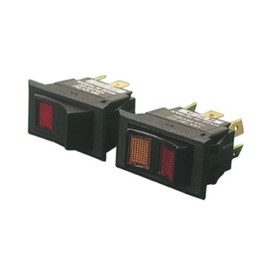 Sea Dog 420253-1 Illuminating Rocker Switch, On/Off/On, DPDT, Red/Yellow Lens