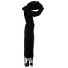 UBI/NYH Solid Viscose Long Scarf - Black
