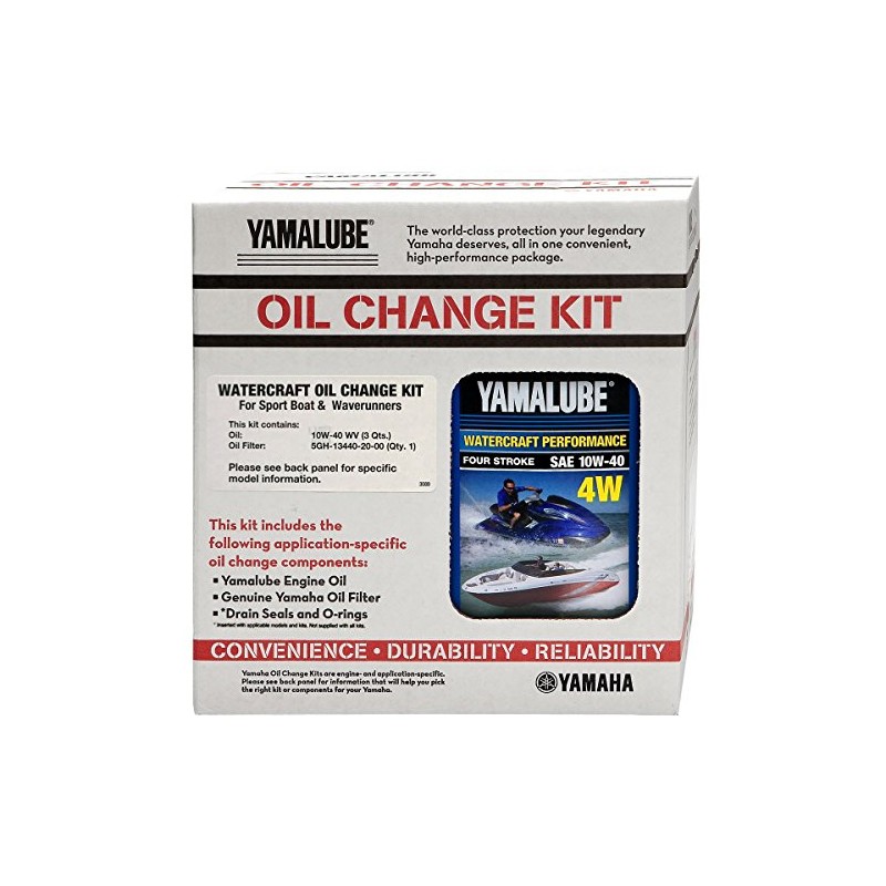 Yamaha Yamalube 10W-40 PWC Watercraft Oil Change Kit LUB-WTRCG-KT-00