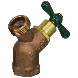 ARROWHEAD BRASS & PLUMBING 363LF 3/4" Female Iron Pipe x 3/4" Hose Connection, No Kink Hose Bibb Integral Vacuum Arrow Breaker
