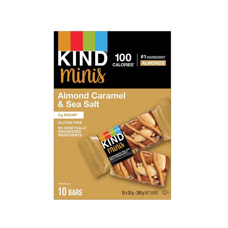 KIND Minis, Caramel Almond & Sea Salt, Gluten Free, 100