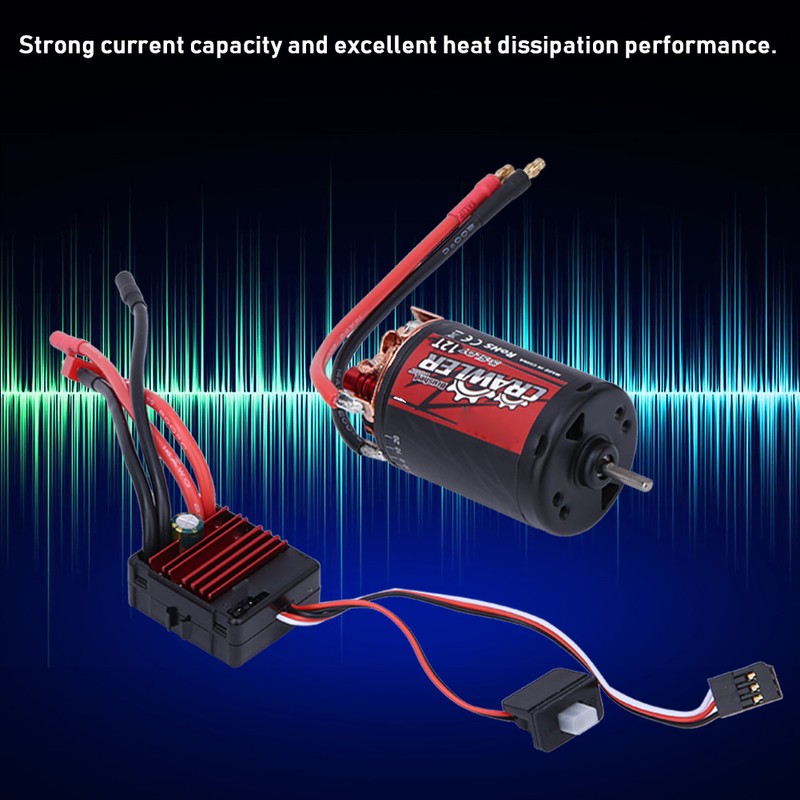 5-Slot 550 Brushed Motor 80A ESC Combo Set RC Car