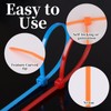 700pcs 8" Coloured Cable Ties, 200mm x 3.6mm Nylon Zip