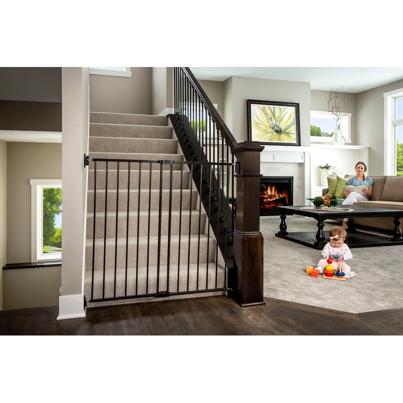 Regalo 2-in-1 Extra Tall Easy Swing Stairway and Hallway Walk