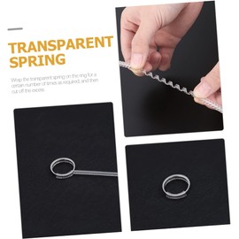 Operitacx Ring Sizer Tool Set 15pcs Spring Ropes Ring Adjusters Tightener for Loose Rings Jewelry Ring Guard Size Adjuster for Women's Men's Rings