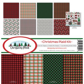 Reminisce Christmas Plaid Scrapbook Collection Kit