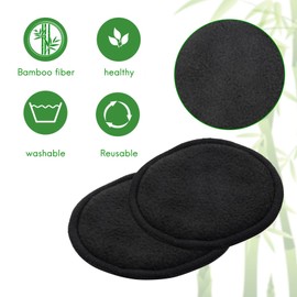 xelea 16Pcs Reusable Bamboo Cotton Make Up Remover Pads Washable Triple Layer Skin Care Wipe Pads Cleaning Pad with Bag