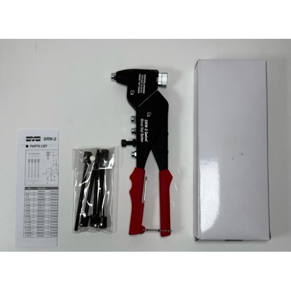 Marson SRN-2 Swivel Head Rivet Nut Setter Klik Turn Mandrels