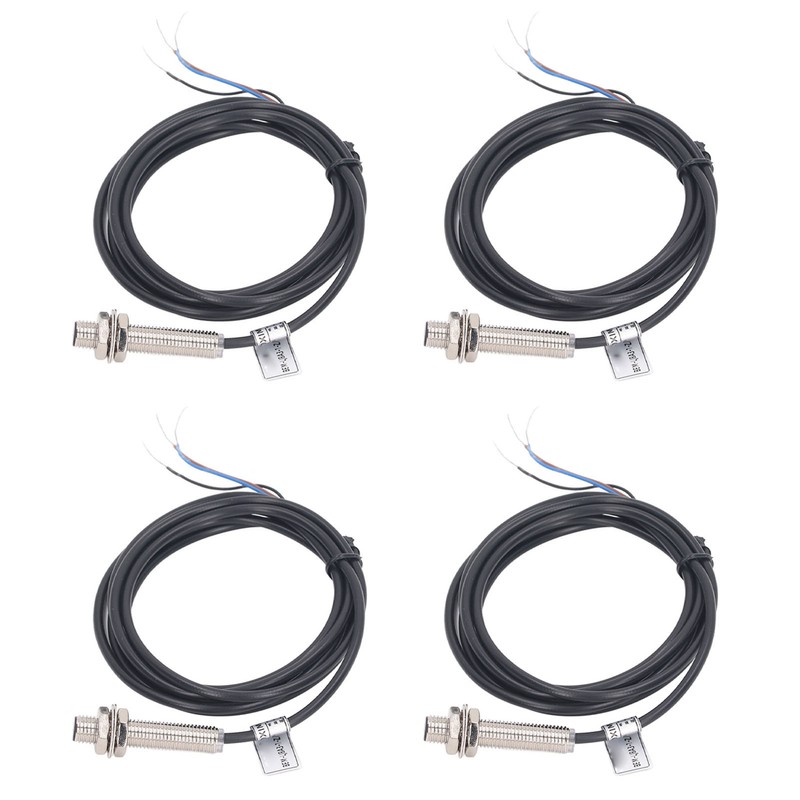 4 Sets Inductive Proximity Switch 8mm Diameter NPN Output 3