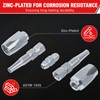 PIKWO 2-Pack Hydraulic Hose Field Repair Kit,1/2" Inner Diameter Reusable