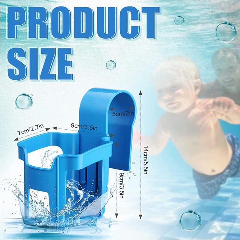 4Pcs Poolside Cup Holder for Above Ground Pools Pool Drink