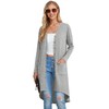 GRECERELLE Women's Long Lightweight Cardigan Long Sleeve Button Down Loose