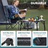 FUNDANGO Oversized Folding Camping Chair for Adults 2 Pack, 550