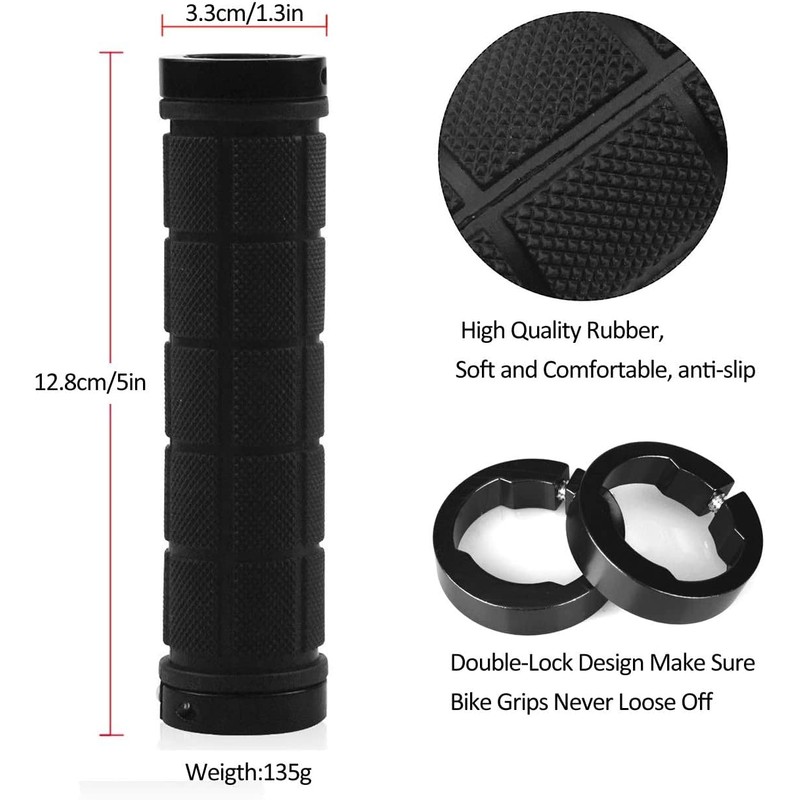 Bike Handlebar Grips Rubber Comfortable Bicycle Handle Grip for MTB/BMX