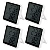 VLEJEARI Digital Thermo-Hygrometer and Alarm Clock Shower Room Clock Wall