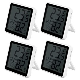 VLEJEARI Digital Thermo-Hygrometer and Alarm Clock Shower Room Clock Wall Clock (4)