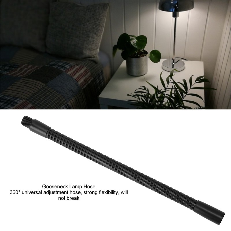 4 Pcs Gooseneck Lamp Hose Aluminium 10mm Caliber Flexible Table