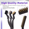 Swpeet 6Pcs Wire Brushes Cleaning Set, 6Pcs 6.4 Inch and