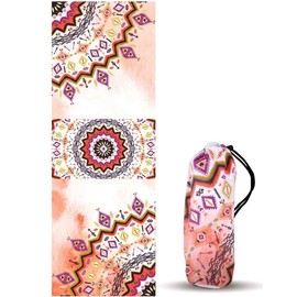ZaKaBox, Yoga Mat Towel with Travel Bag, Non-Slip,