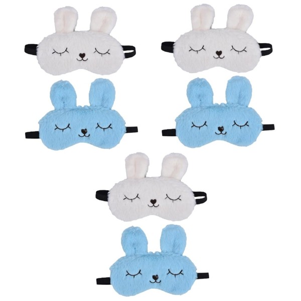 FOMIYES 6 Pcs Plush Rabbit Eye Mask Eye Mask for
