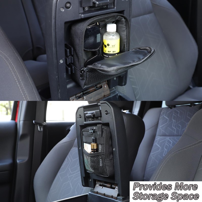 Lcojicep Center Console Hidden Organizer Bag Compatible Compatible with Tacoma