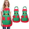 WERFORU Women Christmas Kitchen Apron with 2 Pockets Ladies Adjustable
